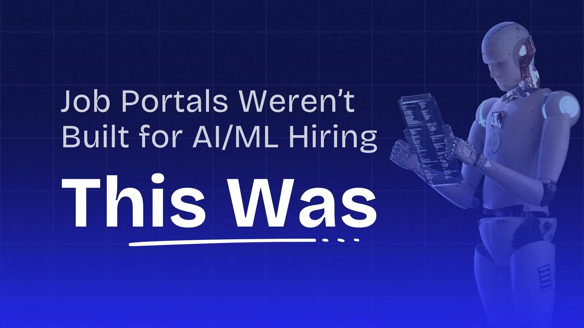 Job Portals Weren’t Built for AI/ML Hiring. This Was.